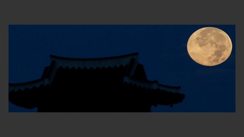 Superluna en Corea del Sur. 