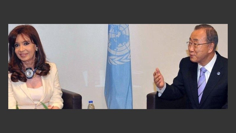 La presidenta se reunió con el secretario general de la ONU.