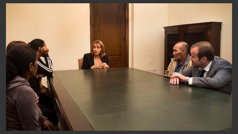 Los familiares de Casco fueron junto a Gabriel Ganón.