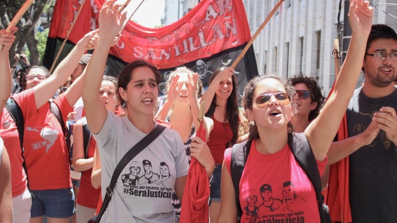 Triple crimen: familiares y amigos de las víctimas celebraron el fallo de los jueces.