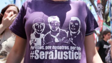 Muchas remeras se vieron en el acto pidiendo justicia.