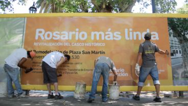 "Rosario más linda", reza un cartel en la zona.