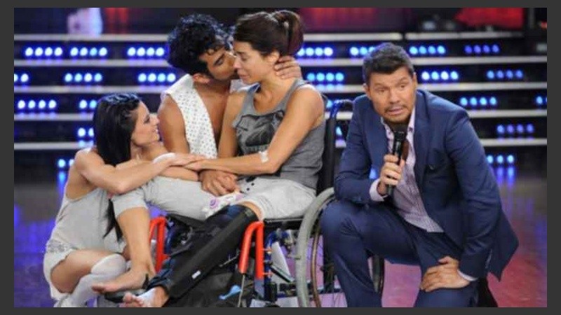 Emocionada, Fidalgo se despide del certamen.