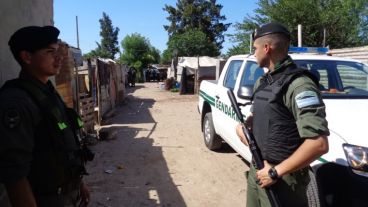 El despliegue de los gendarmes durante el año pasado.