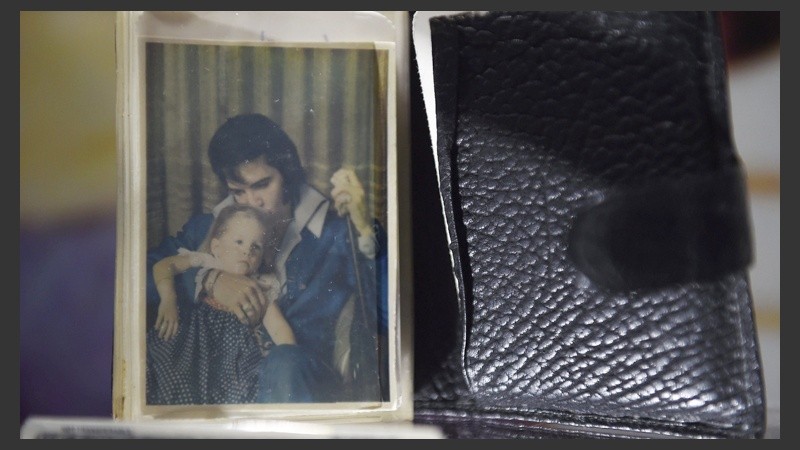 Una de las fotografías donde aparece el cantante con su hija Lisa Marie.