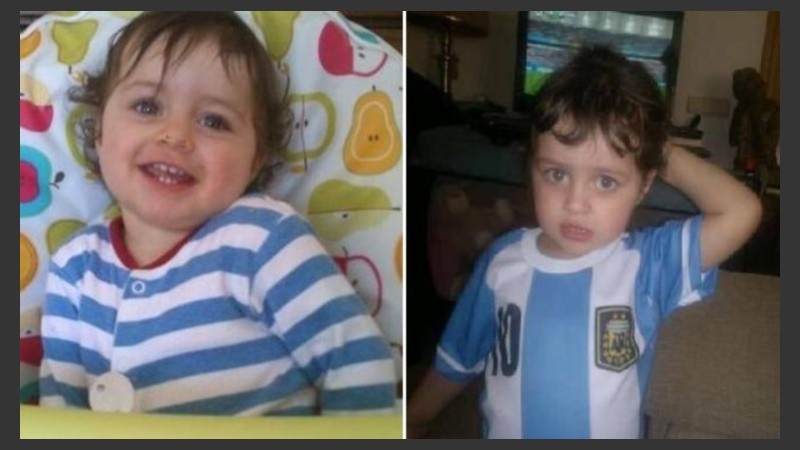 Cayetana cuando cumplió un año y durante el Mundial de Fútbol, alentando al seleccionado argentino.