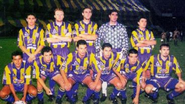 El equipo que ganó la Conmebol en 1995, con Tito y el Chacho.