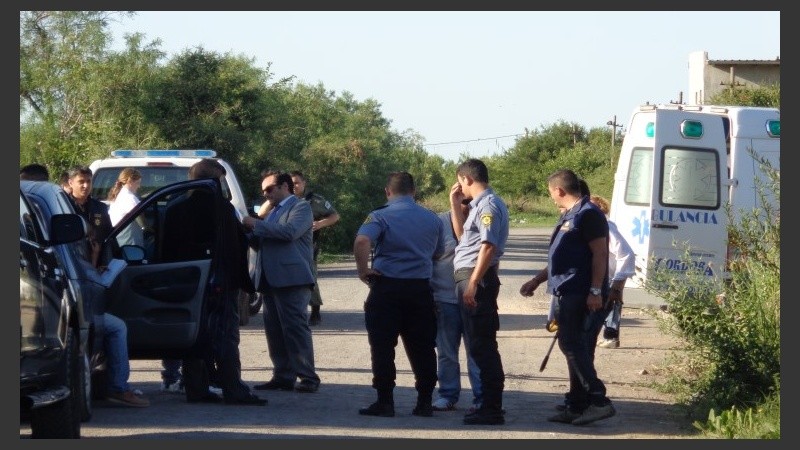 El lugar del crimen.