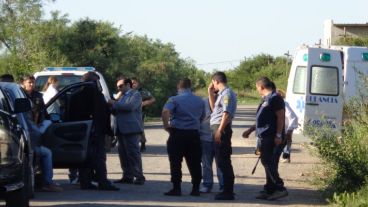 El lugar del crimen.