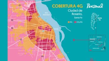 El despliegue del 4G en Rosario.