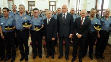 Chaumont, Bonfatti, Lamberto y los nueves jefes.