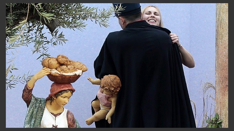 La joven terminó en manos de la Gendarmería vaticana.