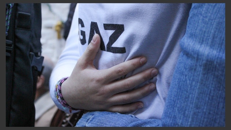 Postales del emotivo acto en calle Salta 2141.