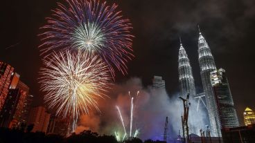 Las imponentes torres Petrona en  Kuala Lumpur, capital de Malasia.