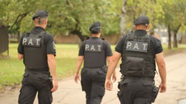 La Policía Táctica en los barrios.