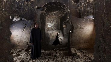 Interior de la réplica de la tumba dedicada al dios Osiris.