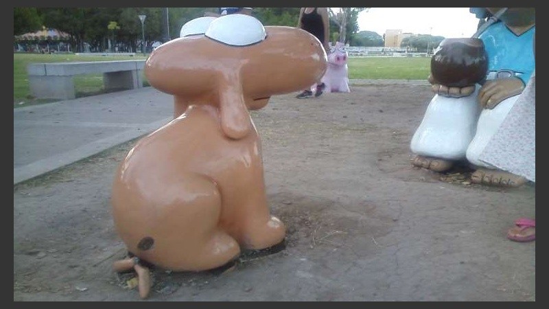 Mendieta quedó prácticamente arrancado del piso.