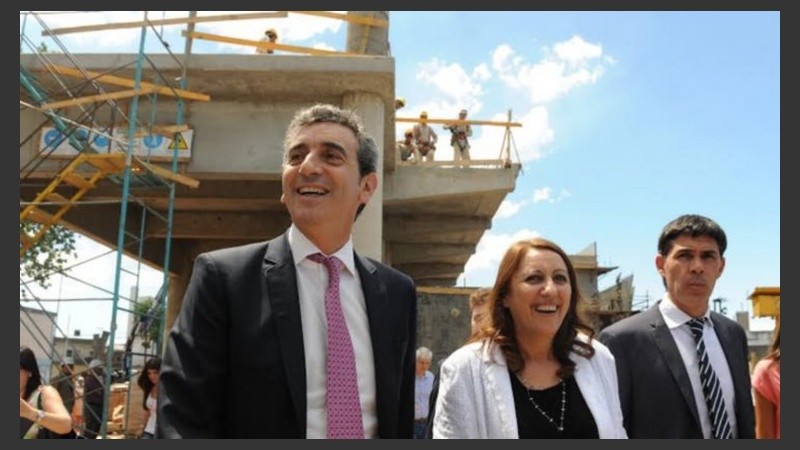 El ministro Randazzo visitó las obras. 