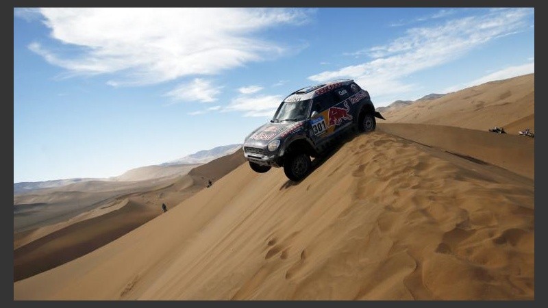 Al Attiyah (MINI) mostró su supremacía en la arena.