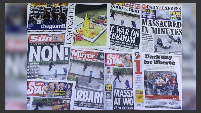 La tapa de los diarios más importantes de Reino Unido.
