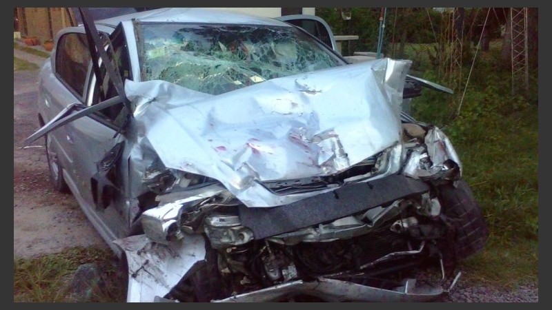 El choque frontal se produjo este jueves a la tarde sobre la A-012. 