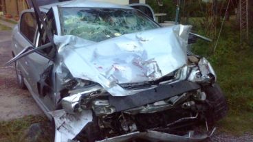 El choque frontal se produjo este jueves a la tarde sobre la A-012.