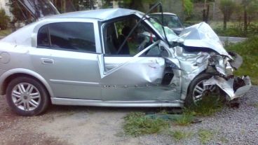 El choque frontal se produjo este jueves a la tarde sobre la A-012.