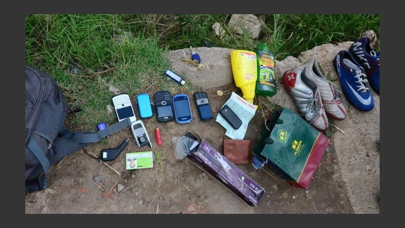 La policía secuestró los elementos robados.