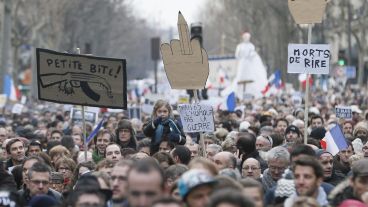 Millones de franceses salieron a las calles este domingo.