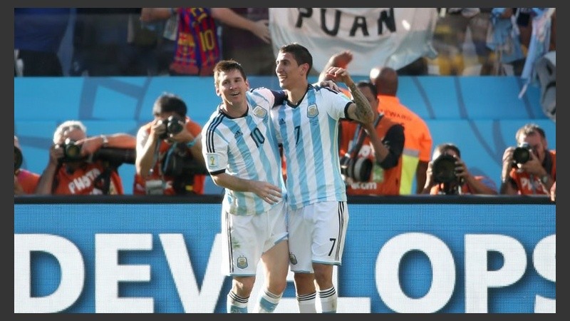 Juntos, en una postal del último Mundial.