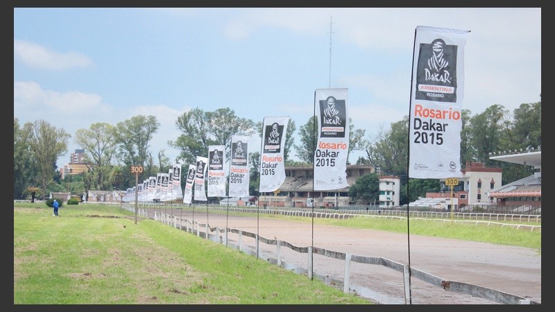 ¡Se viene el Dakar! Los preparativos en el Hipódromo del Parque Independencia.