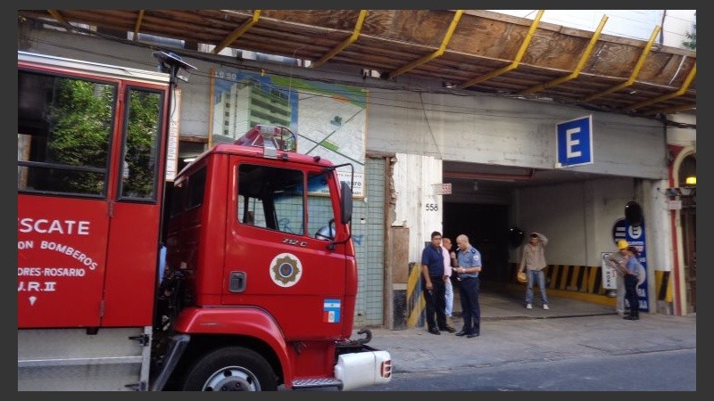 El frente de la obra, en Roca al 500.
