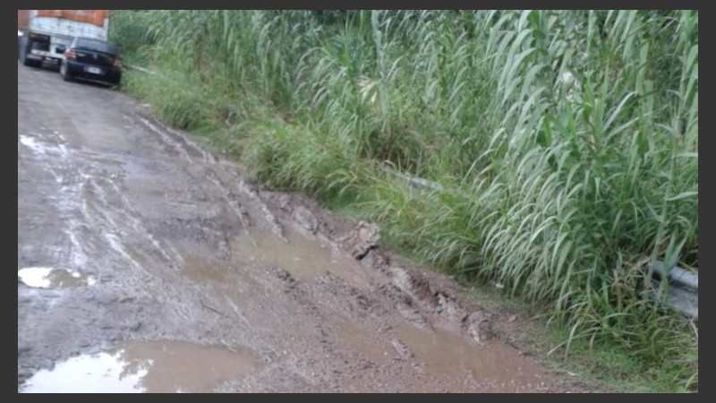 Yuyos altos, basural a cielo abierto, falta de alumbrado y playa de estacionamiento.