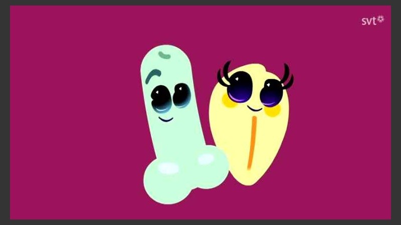 En la canción que entonan estas animaciones se escuchan frases como “aquí viene el pene a pleno ritmo”.