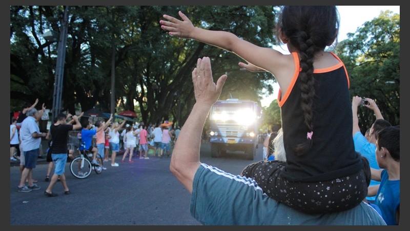 La fiesta del Dakar en su paso por Rosario.