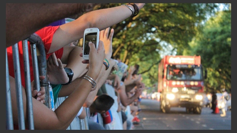 La fiesta del Dakar en su paso por Rosario.