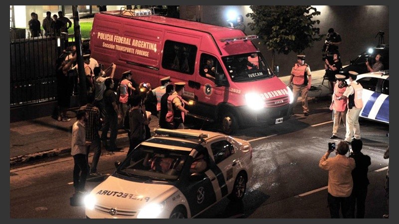 El momento del retiro del cuerpo.