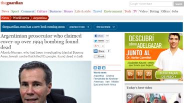 The Guardian: “Fiscal argentino que acusó encubrimiento en el bombardeo de 1994 fue encontrado muerto”.