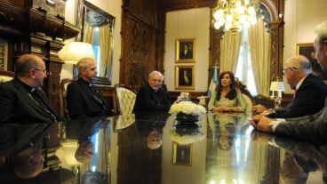 Integrantes del Episcopado se reunieron en diciembre con Cristina y Timerman.