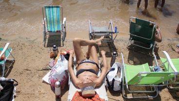 Sol y río, una buena combinación antes de que llegue el agua.