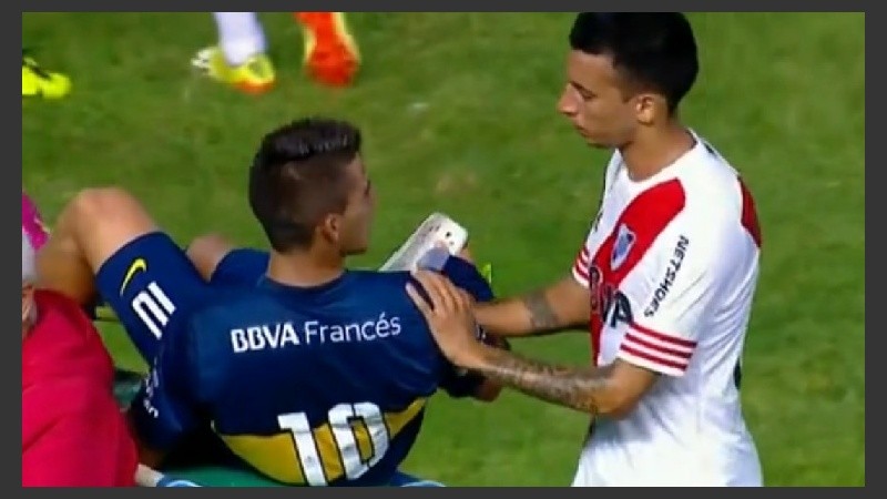 En Boca hay bronca con Vangioni. 