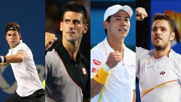 Raonic, Djokovic, Nishikori y  Wawrinka se enfrentarán en cuartos.
