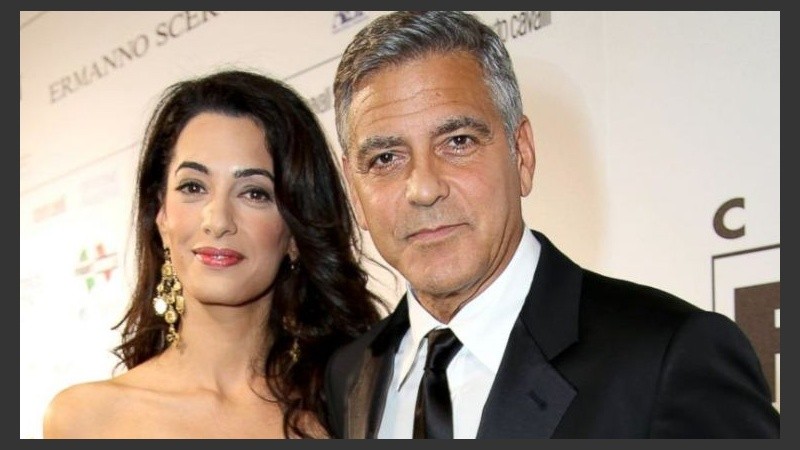 Clooney y Alamuddin. A la vista, aún felices.