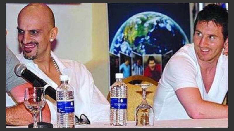 Lionel Messi y Guillermo Marín.