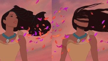 El peinado de Pocahontas no resiste el "viento de colores".