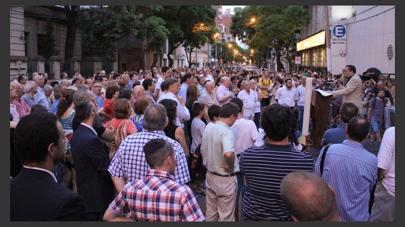 El acto se realizó este martes por la tarde en la Unión Sionista Argentina de Rosario (Salta 2555).