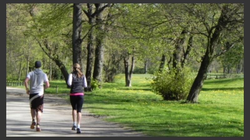 Linda jornada para salir a hacer ejercicio. 