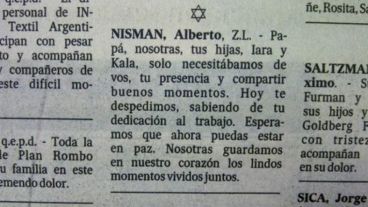 La publicación de las hijas de Nisman en La Nación.