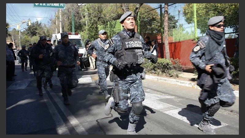 Todas las fuerzas de seguridad participan de las tareas en México D.F.