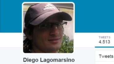 El perfil de Twitter de Diego Lagomarsino.